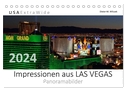 Impressionen aus LAS VEGAS Panoramabilder (Tischkalender 2024 DIN A5 quer), CALVENDO Monatskalender