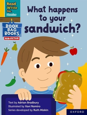 Bradbury, Adrian. Read Write Inc. Phonics: What happens to your sandwich? (Yellow Set 5 NF Book Bag Book 2). Oxford University Press, 2022.