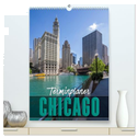 CHICAGO Terminplaner (hochwertiger Premium Wandkalender 2024 DIN A2 hoch), Kunstdruck in Hochglanz