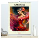 Flamenco. Anmutige Tänzerinnen. Illustrationen (hochwertiger Premium Wandkalender 2024 DIN A2 hoch), Kunstdruck in Hochglanz