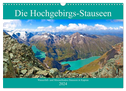 Die Hochgebirgs-Stauseen (Wandkalender 2024 DIN A3 quer), CALVENDO Monatskalender