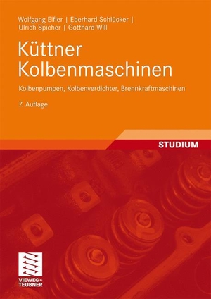 Eifler, Wolfgang / Will, Gotthard et al. Küttner Kolbenmaschinen - Kolbenpumpen, Kolbenverdichter, Brennkraftmaschinen. Vieweg+Teubner Verlag, 2008.