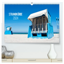 Strandkörbe 2024 (hochwertiger Premium Wandkalender 2024 DIN A2 quer), Kunstdruck in Hochglanz