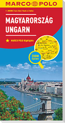 MARCO POLO Länderkarte Ungarn 1:300 000