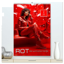 Rot, die sinnliche Farbe (hochwertiger Premium Wandkalender 2024 DIN A2 hoch), Kunstdruck in Hochglanz