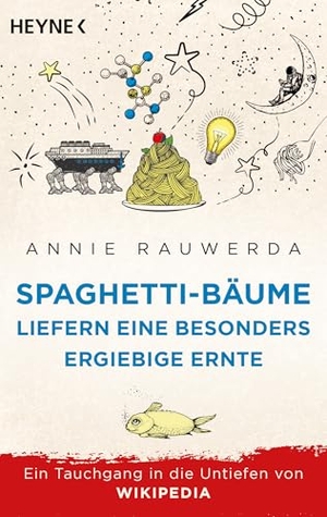 Rauwerda, Annie. Spaghetti-Bäume liefern eine besonders ergiebige Ernte - Ein Tauchgang in die Untiefen von Wikipedia. Heyne Taschenbuch, 2027.