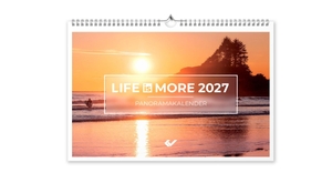 LIFE-IS-MORE 2027. Panoramakalender M-Format. Christliche Verlagsges., 2026.