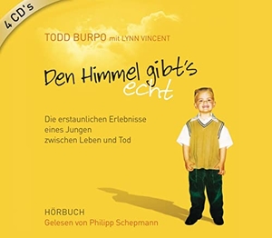 Vincent, Lynn / Todd Burpo. Den Himmel gibt's echt. 4 CDs - Die erstaunlichen Erlebnisse eines Jungen zwischen Leben und Tod. SCM Hänssler, 2012.