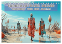 Surrealistische Bilder - Inspiriert von den Massai (Tischkalender 2024 DIN A5 quer), CALVENDO Monatskalender