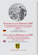 Stadtplan von Dresden 1947