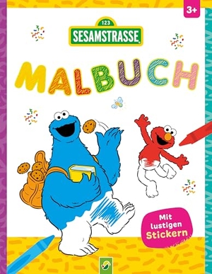 Malbuch Sesamstraße - Mit lustigen Stickern I Ab 3 Jahren. Schwager und Steinlein, 2026.