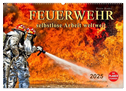 Feuerwehr - selbstlose Arbeit weltweit (Wandkalender 2025 DIN A2 quer), CALVENDO Monatskalender