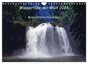 Wasserfälle der Welt 2024 (Wandkalender 2024 DIN A4 quer), CALVENDO Monatskalender