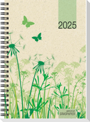 Wochenbuch Graspapier 2025 - 13,7x19,6 cm - 1 Woche auf 2 Seiten - robuster Kartoneinband - Wochenkalender - Notizheft - 759-0640