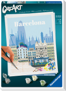 CreArt, Malen nach Zahlen Citys - Farbenfrohes Barcelona
