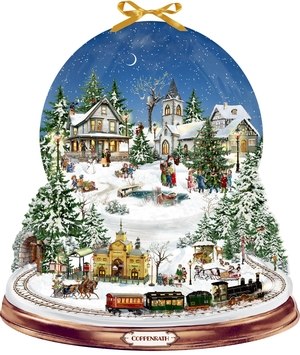 Wand-Adventskalender - Schneekugel Winterzauber. Coppenrath, 2026.