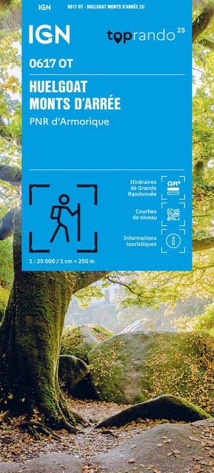 0617OT Huelgoat Monts - 1:25000. IGN Frankreich, 2025.