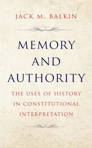 Balkin, Jack M. Memory and Authority - The Uses of History in Constitutional Interpretation. Yale University Press, 2024.