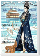 China Girls - Burlesque Sketches (Wandkalender 2025 DIN A4 hoch), CALVENDO Monatskalender