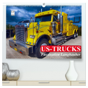 US-Trucks. Faszination Langhauber (hochwertiger Premium Wandkalender 2024 DIN A2 quer), Kunstdruck in Hochglanz