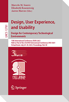 Design, User Experience, and Usability:  Design for Contemporary Technological Environments