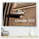 Citroën 2CV Alte Liebe rostet nicht (hochwertiger Premium Wandkalender 2025 DIN A2 quer), Kunstdruck in Hochglanz