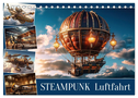 Steampunk Luftfahrt (Tischkalender 2025 DIN A5 quer), CALVENDO Monatskalender