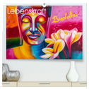Lebenskraft Buddha (hochwertiger Premium Wandkalender 2024 DIN A2 quer), Kunstdruck in Hochglanz