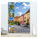 LOKET UND EGER Zwei idyllische Orte in Westböhmen (hochwertiger Premium Wandkalender 2024 DIN A2 hoch), Kunstdruck in Hochglanz