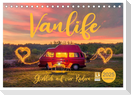 Vanlife - Glücklich auf vier Rädern (Tischkalender 2025 DIN A5 quer), CALVENDO Monatskalender