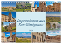 Impressionen aus San Gimignano (Wandkalender 2024 DIN A4 quer), CALVENDO Monatskalender