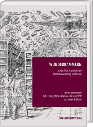 Eming, Jutta / Marina Münkler et al (Hrsg.). Wunderkammern - Materialität, Narrativik und Institutionalisierung von Wissen. Harrassowitz Verlag, 2022.