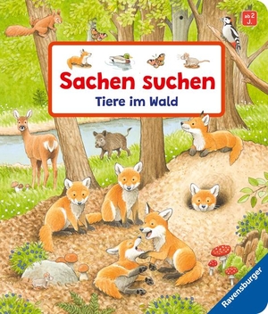 Gernhäuser, Susanne. Sachen suchen: Tiere im Wald. Ravensburger Verlag, 2022.