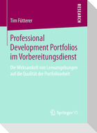 Professional Development Portfolios im Vorbereitungsdienst