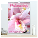 Orchideenschätze (hochwertiger Premium Wandkalender 2025 DIN A2 hoch), Kunstdruck in Hochglanz
