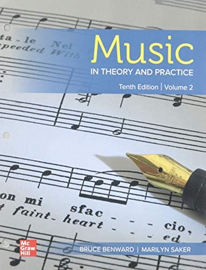 Benward, Bruce. Loose Leaf Music in Theory & Practice Volume 2; Workbook Volume 2. McGraw Hill LLC, 2020.