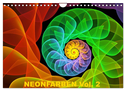 Neonfarben Vol. 2 / CH-Version (Wandkalender 2024 DIN A4 quer), CALVENDO Monatskalender