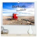 Borkum - Inselblicke (hochwertiger Premium Wandkalender 2024 DIN A2 quer), Kunstdruck in Hochglanz