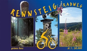 Gebhardt, Lutz / Thomas Fitzke. Rennsteig-Radweg Spiralo - Von Hörschel nach Blankenstein. Maßstab 1:50.000.. Verlag grünes Herz, 2015.