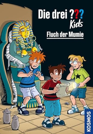 Blanck, Helene. Die drei ??? Kids, 109, Fluch der Mumie - Spannender Kinderkrimi ab 8 Jahren mit Justus, Peter und Bob - clevere Detektivgeschichten voller Rätsel und Abenteuer. Franckh-Kosmos, 2026.