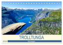 Trolltunga (Tischkalender 2024 DIN A5 quer), CALVENDO Monatskalender