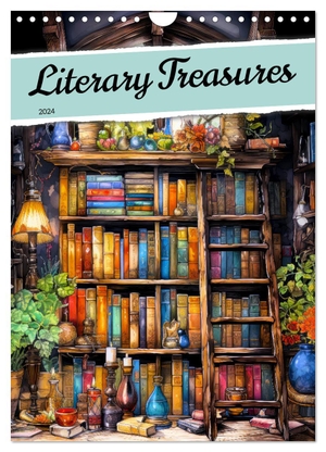 Jaszke JBJart, Justyna. Literary Treasures (Wall Calendar 2024 DIN A4 portrait), CALVENDO 12 Month Wall Calendar - Discover a year of enchanting Literary Treasures, where captivating illustrations and timeless stories come to life.. Calvendo, 2023.
