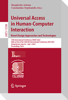 Universal Access in Human-Computer Interaction. Novel Design Approaches and Technologies