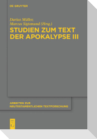 Studien zum Text der Apokalypse III