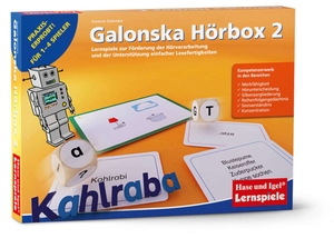 Galonska, Susanne. Galonska Hörbox 2 - Lernspiele zur Förderung der Hörverarbeitung und zur Unterstützung einfacher Lesefertigkeiten. Hase und Igel Verlag GmbH, 2017.