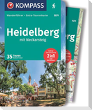 KOMPASS Wanderführer Heidelberg mit Neckarsteig, 35 Touren mit Extra-Tourenkarte