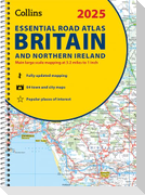 2025 Collins Essential Road Atlas Britain and Northern Ireland