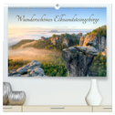 Wunderschönes Elbsandsteingebirge (hochwertiger Premium Wandkalender 2025 DIN A2 quer), Kunstdruck in Hochglanz