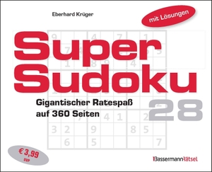Krüger, Eberhard. Supersudoku 28 (5 Exemplare à 3,99 EUR) - Gigantischer Ratespaß. Bassermann, Edition, 2026.