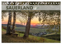 Sauerland - Land der tausend Berge (Tischkalender 2025 DIN A5 quer), CALVENDO Monatskalender